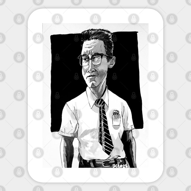 Falling Down "D-Fens" illustration (original) Sticker by StagArtStudios